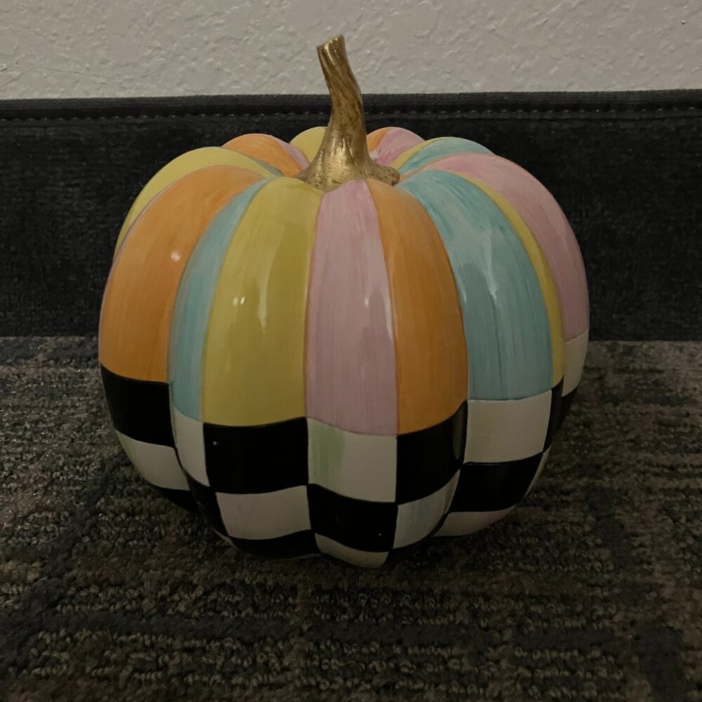 Mackenzie-Childs pink pumpkin
